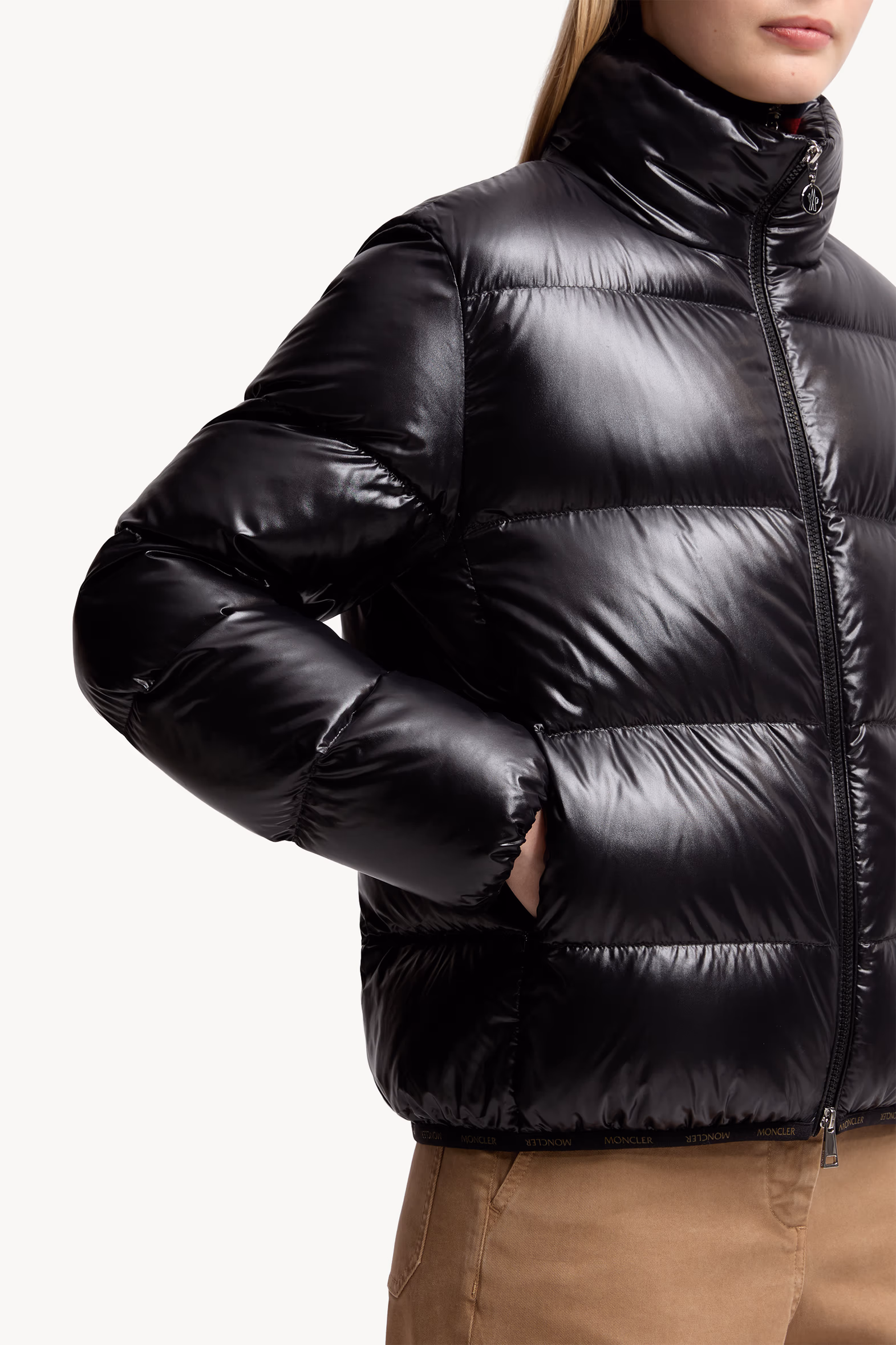 Abbadia Short Down Jacket Women Black Moncler 7